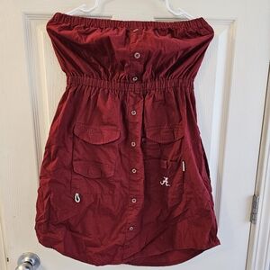 Alabama Crimson tide Columbia dress large wine red
